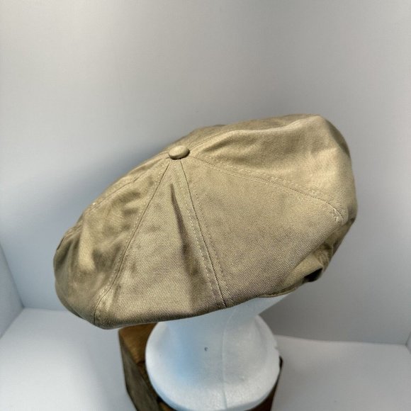 Duluth Trading Co. Flat Cap Hat Mens Duckbill Size XL Driving Beige Cotton - Picture 3 of 7